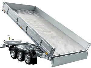 Remolque basculante hidráulico 3 ejes 6m 3500kg UNITRAILER TASKER