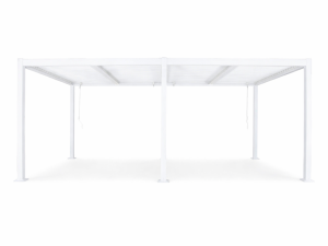 Pérgola bioclimática de aluminio y acero con lamas orientables 6x3m Palace