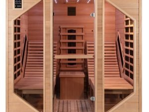 Sauna de infrarrojos LOUNGE 2 plazas paneles de carbono y cerámica 3300W - Snö